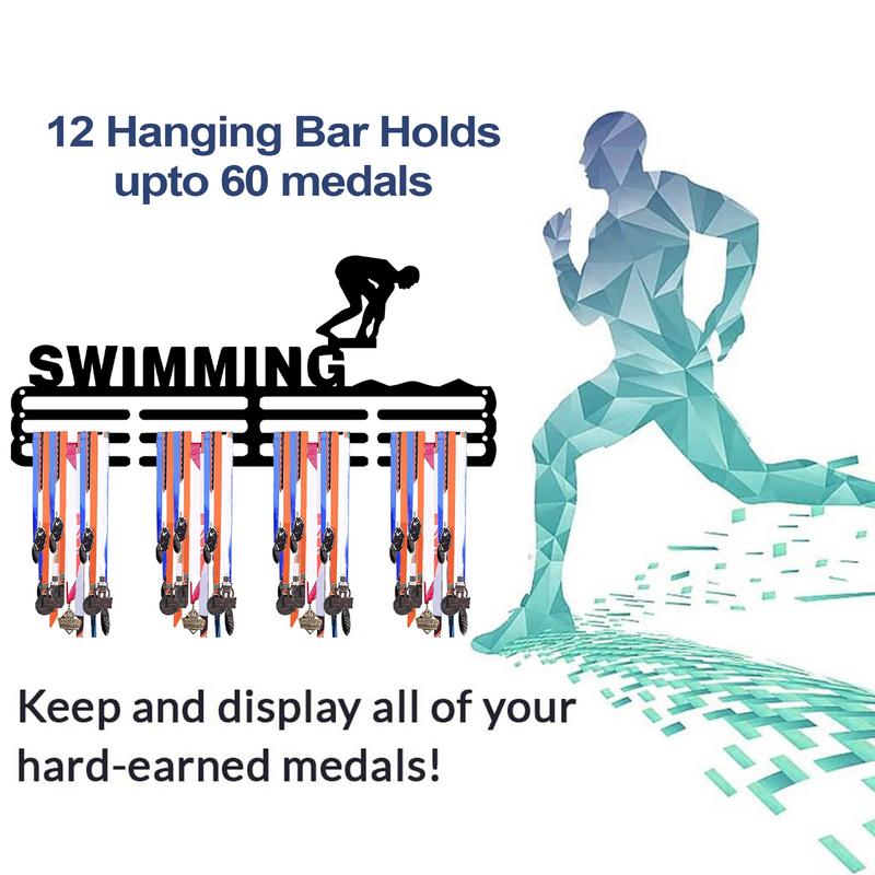 Swimming Award Shelf Sports Award Storage Hanger Race Award Holder Wall Hanger Award Rack Holder Wall Mount Hanger Silhouette