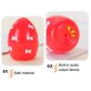 TPR Egg Dog Chew Toy with Squeaker Small Medium Breed Dogs Teething Cleaning Toy Pet Interactive Boredom Relief Toy