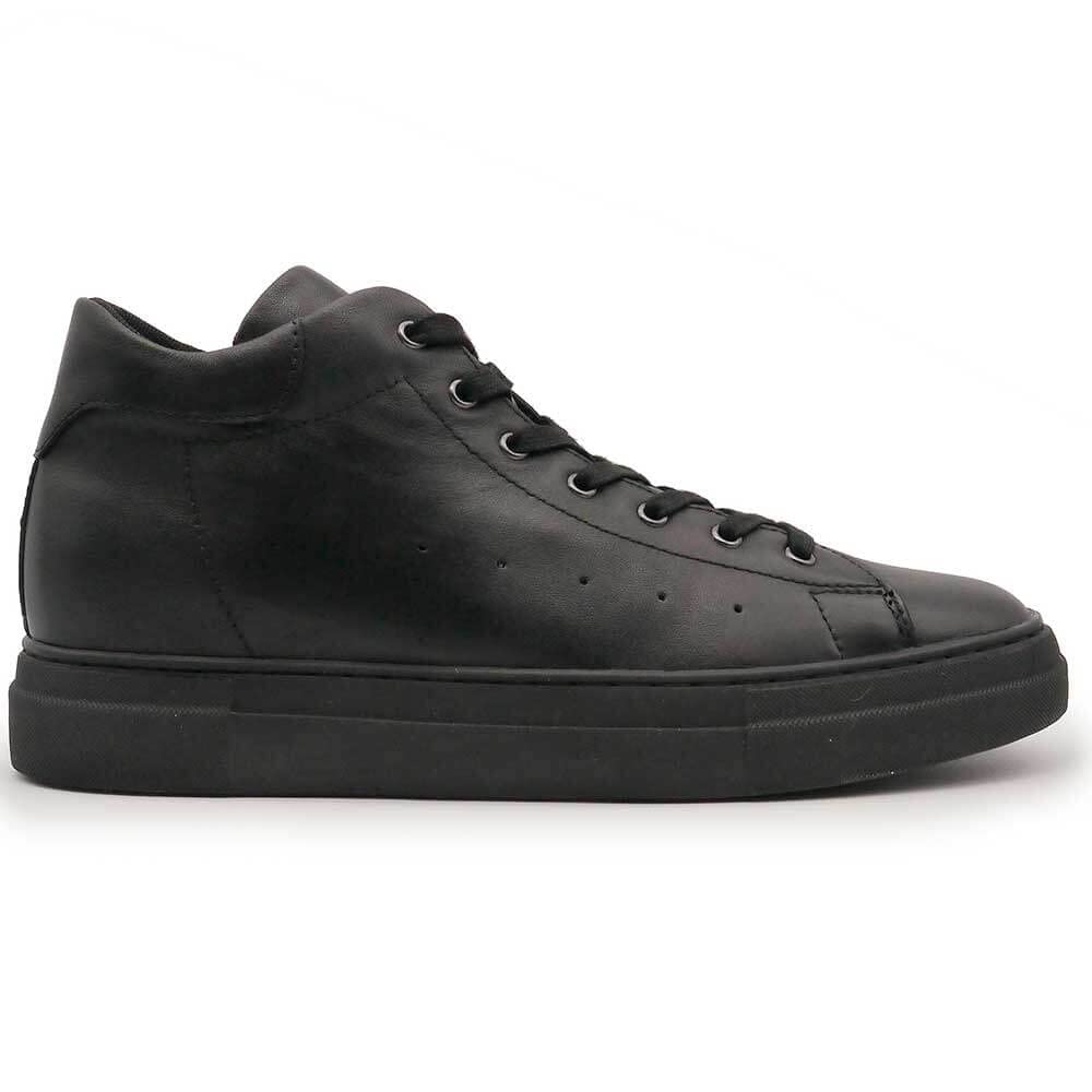 Tall Secret Thick High Cut Heeled Genuine [Hi!BROTHER] Shoes, Sneakers, 8cm, Men's, Sole, Sneakers, Shoes, Black, White, Leather, Casual, Stylish,