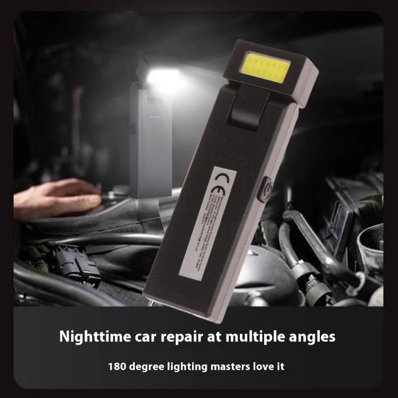 1 Set Super Bright Led Light Home Magnetic Rechargeable Cob Flashlight For Emergency Night Work Camping Car Accessories