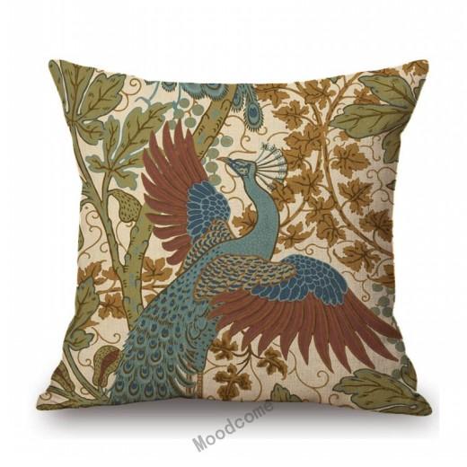 Uk Artist Walter Crane Peacock Swan Design Pattern Birds Home Decoration Sofa Throw Pillow Case Cotton Linen Cushion Cover Case