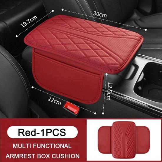 Car Armrest Cushion Cover Center Console Box Pad Mat with Pocket for Lexus