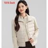YAYA Women's Knit-Panel Down Jacket