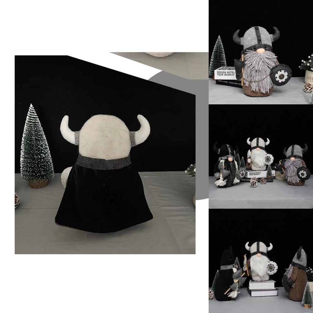 Entzückendes Wikinger-Gnom-Stofftier, ideal für charmante skandinavische Wohnkultur