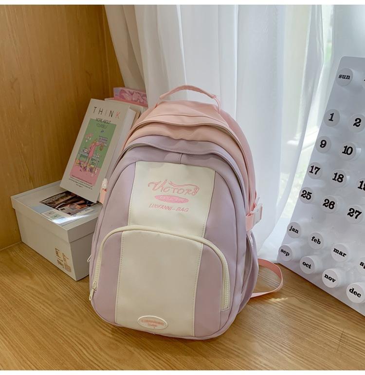 

Маленький школьный рюкзак для студенток, многослойный универсальный рюкзак большой вместимости для учеников средней школы, дорожный рюкзак