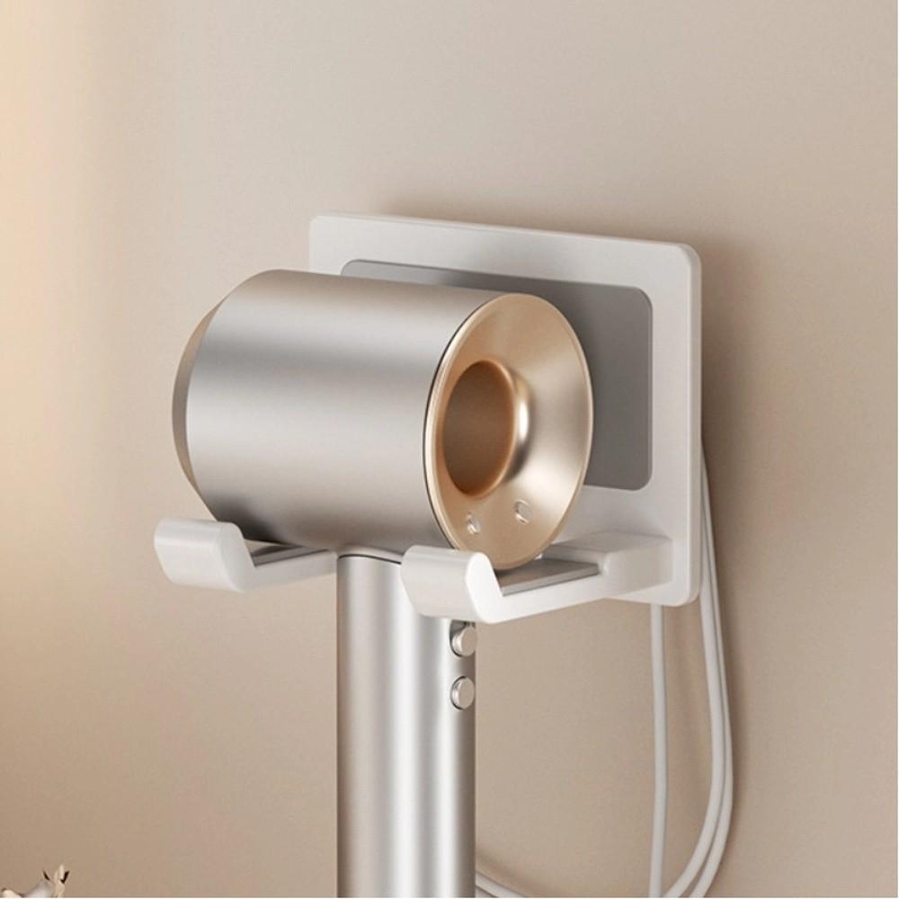 Wall Mounted Hair Dryer Holder with Non-Slip Pad air Dryer Storage Rack Dryer Hair Stand  Bathroom