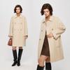 TaTu Women's Winter Lapel Wool Blend Mid-Length Coat