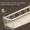 Carbon Steel Dish Rack Holder Rustproof Multifunctional Kitchen Sink Rack Portable Convenient Drain Drain Tray Household