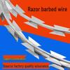 Barbed Wire Spiral Fence: Double-Strand Galvanized Protection for Airports & Prisons
