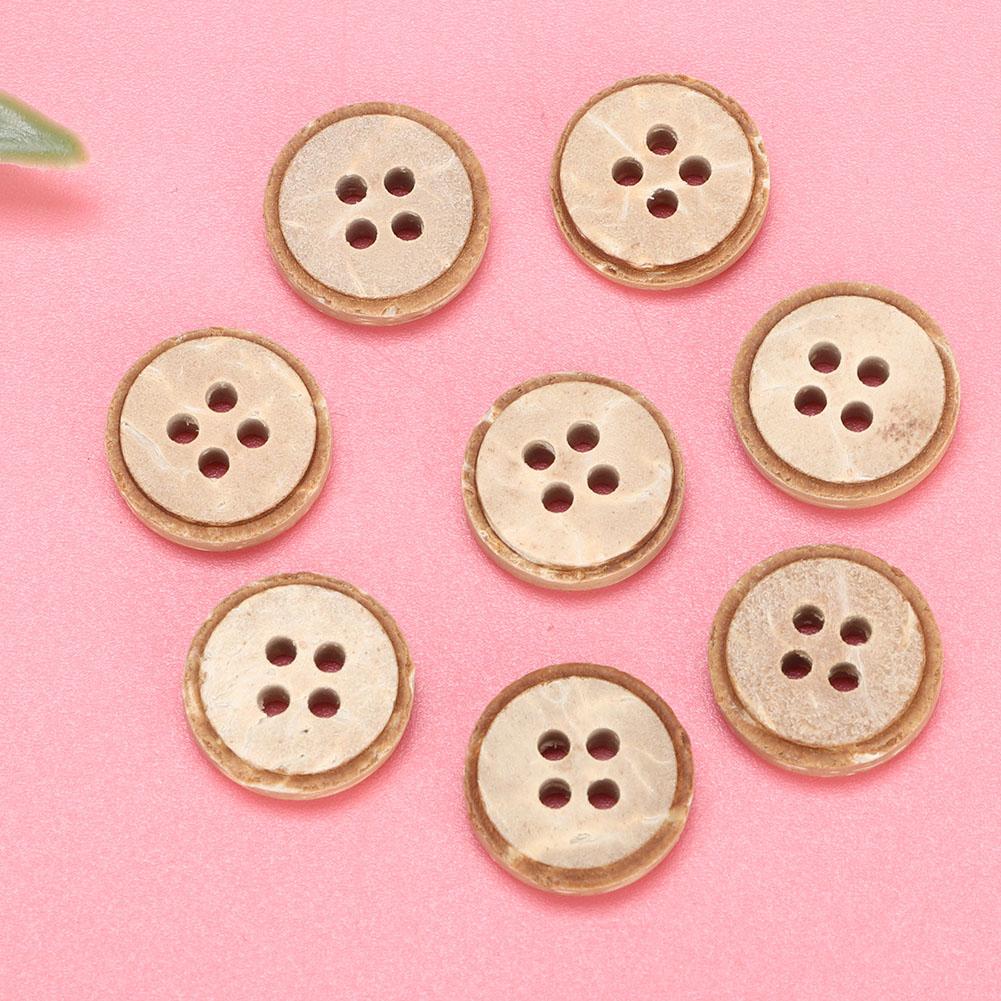 13mm 100pcs bag 4-Holes Round Buttons Sew Tools Accessories    Crafts   Wooden Button(226 13mm&nbsp;)