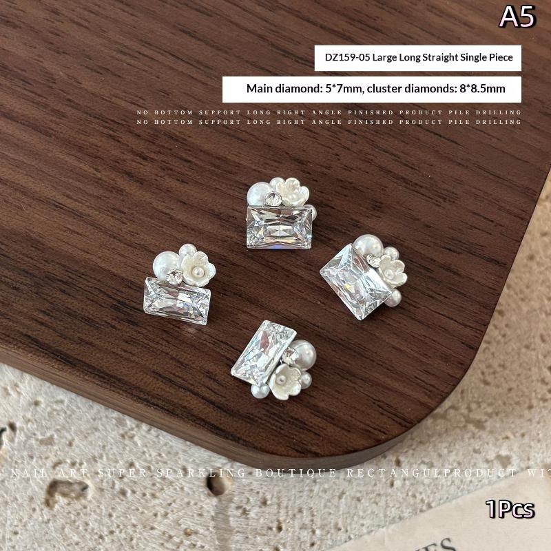 

1Pcs Zircon Pearl Nail Diamond Nails Decoration Nail Shiny Nail Gems Jewelry Nail Charm Diy Accessories as the picture