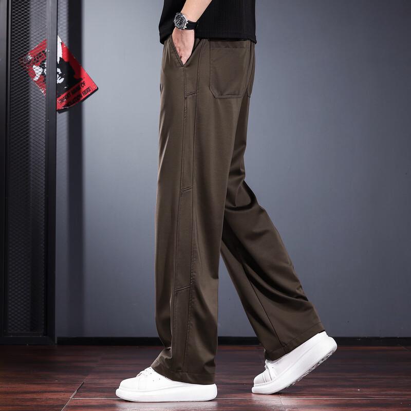 Jieleinuo Men's Ice Silk Sun Protection Quick-Dry Casual Pants