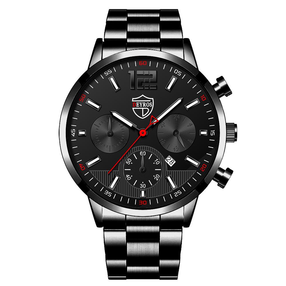 Stainless Steel Strap Luminous Calendar Men'S Watch Automatic Quartz Watch