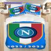 Set Copripiumino Trapuntato con Fantasia SSC Napoli Federa Decorazione per la Casa Regalo di Compleanno (1 * copripiumino + 2 * federa, senza nucleo)