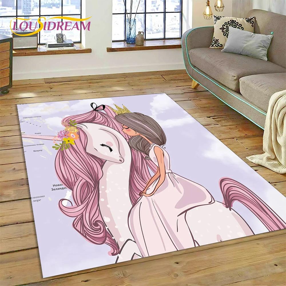 Cute Dream Ballet Girl Ballerina Fairy Carpet Rug for Bedroom Living Room Home Sofa Decoration,Child Game Large Decor Floor Mat