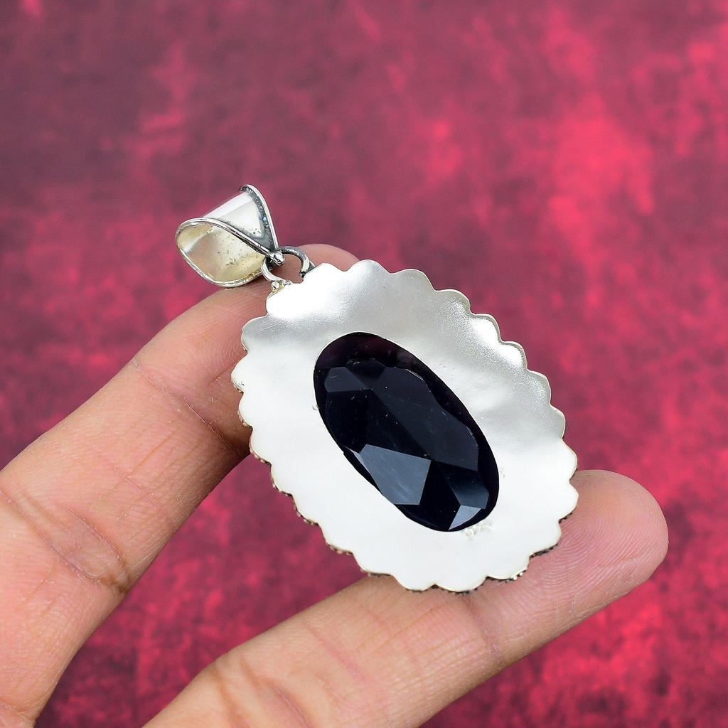 Přívěsek s alexandritem, Ručně vyrobený přívěsek s drahokamem, Přívěsek z masivního stříbra 925, Starožitný šperk, Jako zásnubní dárek