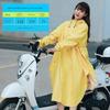 Cycling Raincoat Adult Men and Women Lightweight Pure Color Long Sleeves Electric Car Bicycle Poncho Outdoor Cycling Rainproof