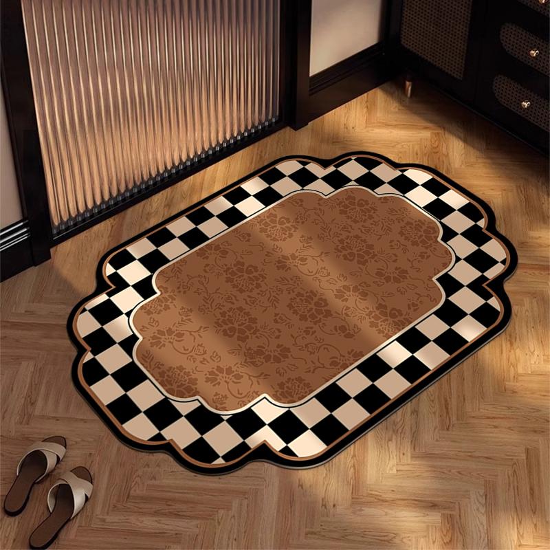 Super Absorbent Floor Mat for Bathroom, Diatomaceous Earth Anti Fall, Quick Drying, Anti Slip Foot Mat for Bathroom Door