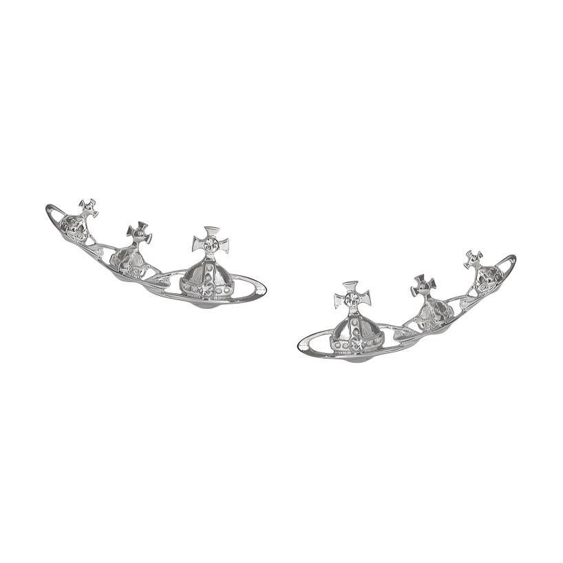 Vivienne Westwood Candy Earrings Women earrings Brass Crystal Silver 6202003102P116P116 Box