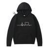 Men Women Casual Hoodies Heartbeat Print Hoodies Couple Sweatshirts Fashion HipHop Sweatshirt Harajuku Pullover