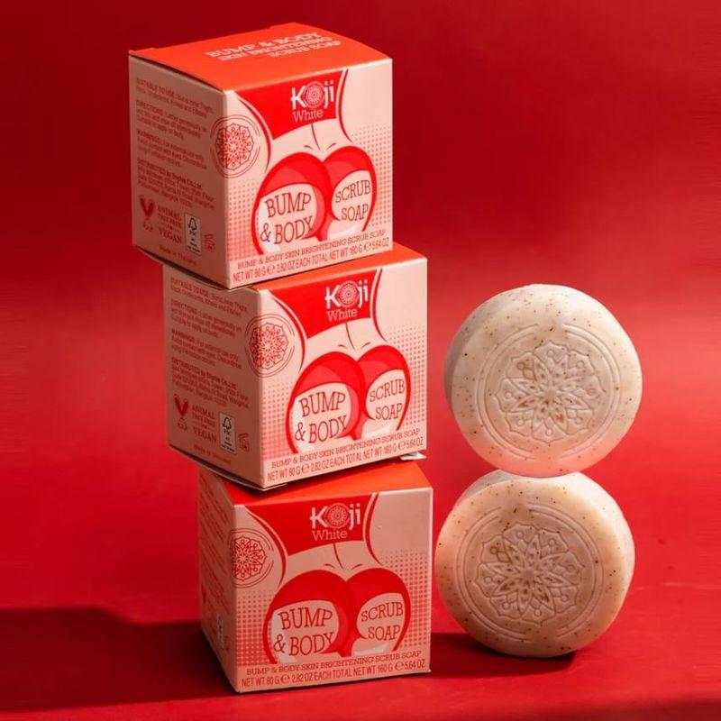 Koji White - Sapone Scrub Illuminante per Corpo e Punti