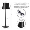 Rechargeable Table Lamp Touch Sensor LED Desktop Night Light Wireless Reading Lamp For Hotel Bar Restaurant Bedroom Decor Light