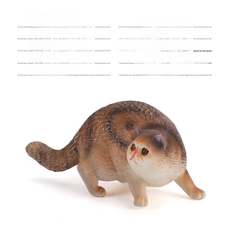 Set Jucării Pisoi Alb-Negru pentru Copii - Ornamente Model Pisică Rurală Chineză