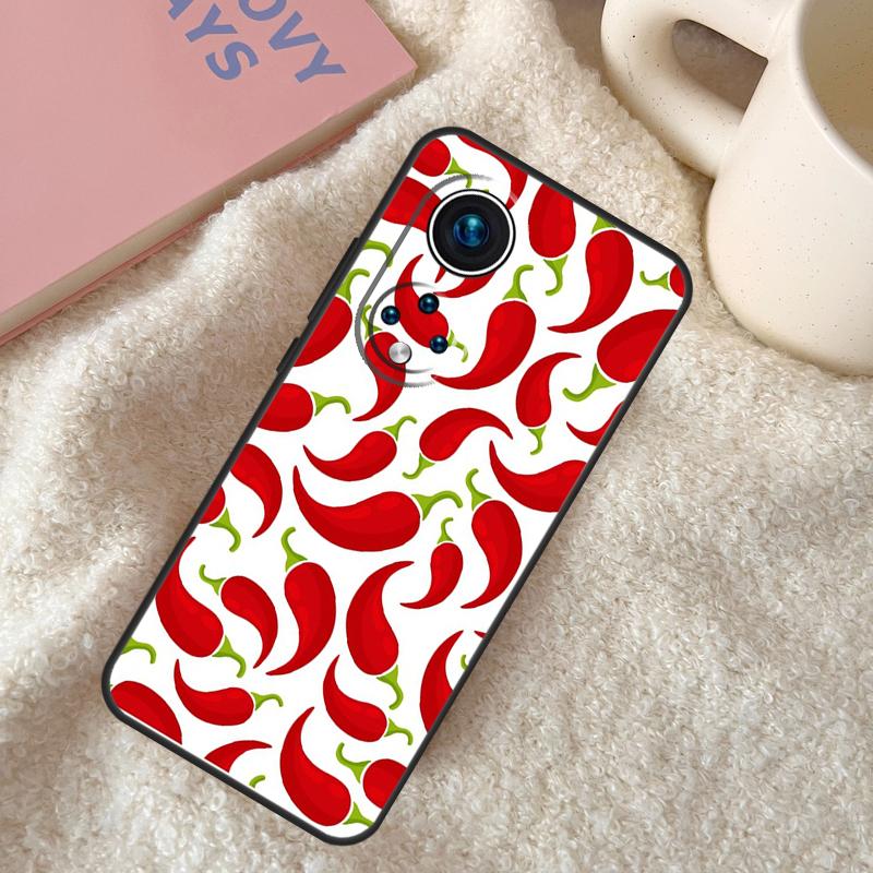 

Red Chilli Pepper Pattern Case For Honor 200 Pro X9b X9a X8b X8a X8 X9 X9c 50 70 90 Lite Honor Magic 7 6 5 Pro Coque Honor X7a