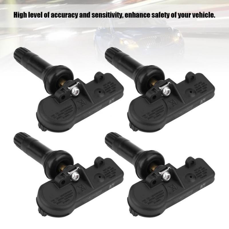 Car Tire Pressure Monitoring System TPMS Sensor for GM Chevy 22853741 13586335 4pcs Tire Pressure Sensor Compatible with Chevy GM Pontiac Buick Cadillac Hummer