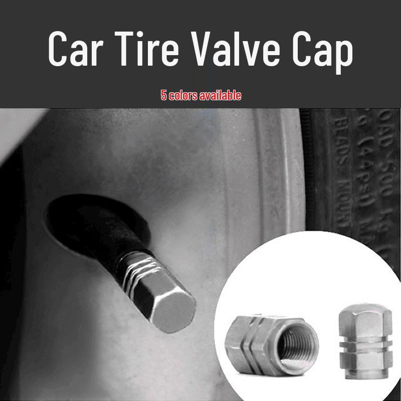 

Колпачки ниппелей шин из алюминиевого сплава ZGC - Универсальный набор из 4 штук чёрный