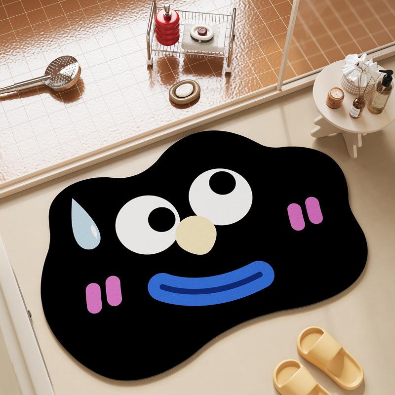 

40X60См Швидкосохнучий Килимок для Ванної Супервбираючий Килимок для Підлоги у Вітальню Гумова Нековзка Основа Легко Чиститься Килим для Ванної