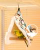 Bird Plush Perch Tent Winter Warm Triangle Hammock Nest Bed for Parrot Budgie Parakeet Cockatiel Lovebird