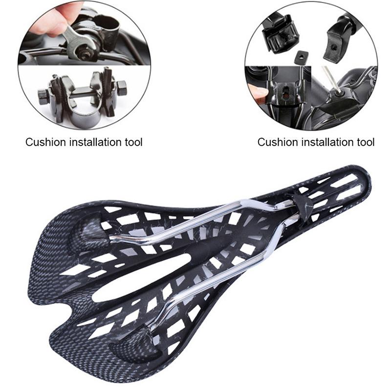 Mountain Road Seat Saddle Carbon Fiber Racing Bike Riding Professional Hollow Saddle Seats Bike Cycling Parts MTB Cycling Parts