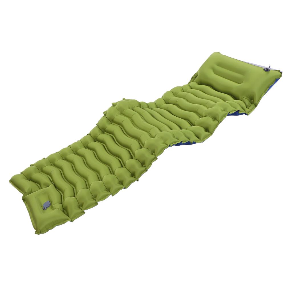 Camping Sleeping Pad with Built in Pillow Foot Pump TPU Thick Self Inflating Sleeping Pad for Hiking Backpacking