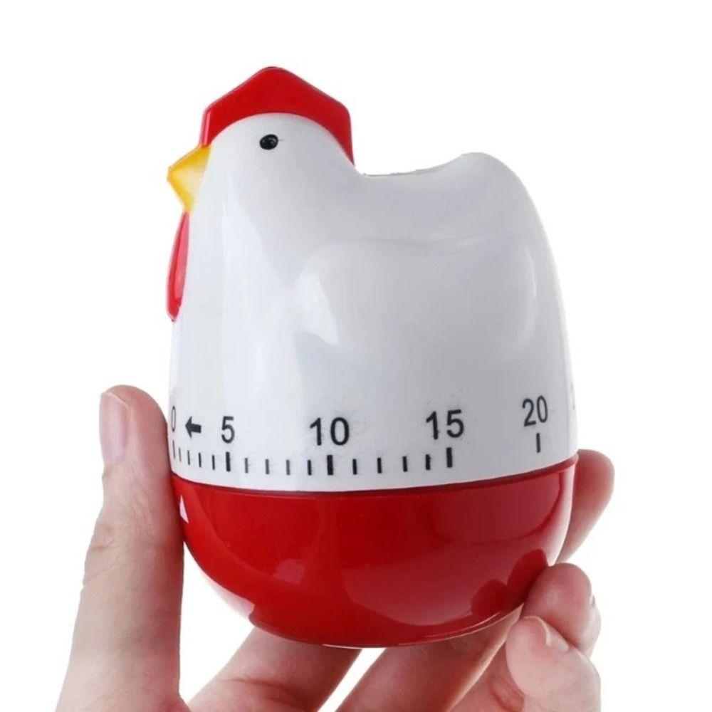 60 Minutes Cooking Timer White Countdown Reminder Cute Chicken Timer  Kitchen Tools