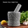 Natural Stone Garlic Press and Herb Mortar and Pestle Set