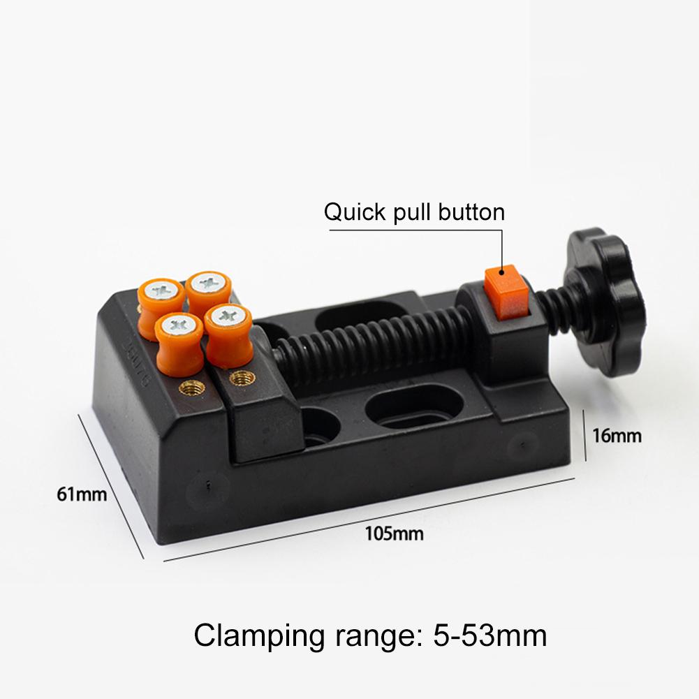 Walnut Watch Carving Bench Clamp Multiple Holes Parallel Sculpture Craft Jewelry Fixing Plier Manual Tool Accessory