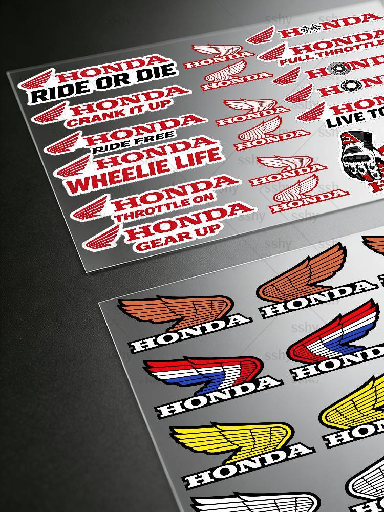 AYN1 For HONDA Stickers Moto Sticker Auto Body Bumper Windows Motorcycle Laptop Walls Vinyl Decal Car Tuning Accessories
