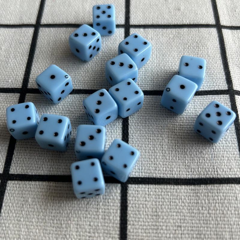 10mm Acrylic Colored Square Dice Beads for DIY Jewelry Accessories