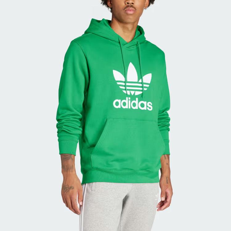 Adidas Adicolor Classics Trefoil Hoodie Green Men Streetwear IM9403