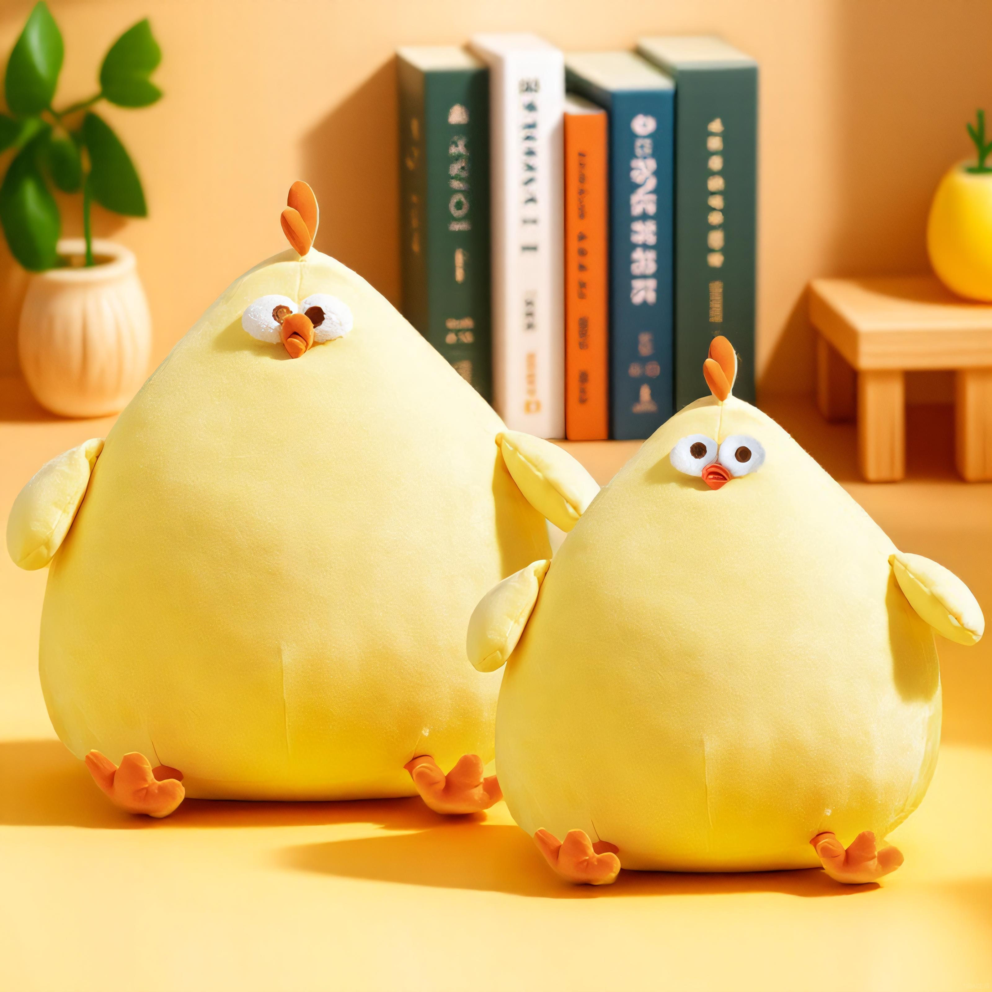Bai Fen Bai Dolls And Toys Dun Dun Chicken Doll Chicken Doll Pillow Cute Toy Plush Birthday Gift