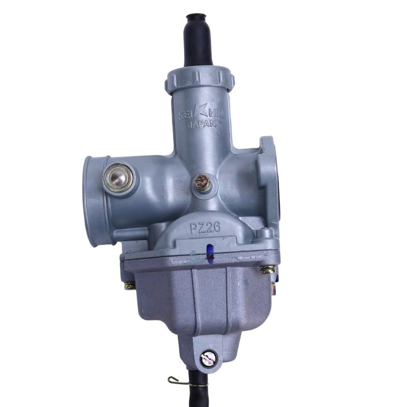 Motorcycle Carburetor Replacement with PZ26 Specification and Manual Choke, Metal Engine-System Part for CG125-CG150 Configurations