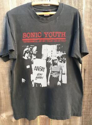 Sonic Youth Tour Band T Shirt Graphic Charcoal Unisex T Shirt S5XL KH17953 Unisex T-Shirt