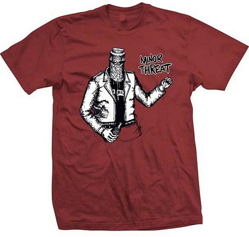 New Authentic Minor Threat Bottled Violence Red Lightweight Punk Band TShirt Unisex T-Shirt XXXL