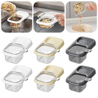 2Pcs Suction Cup Sink Strainer Basket Creative Detachable Kitchen Garbage Filter Punch-free Multifunctional