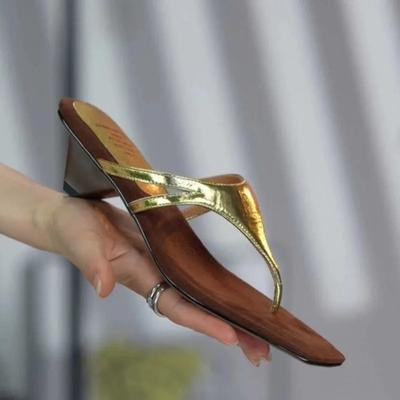 Fashion 2024 New Summer Women's Sandals Slant-heeled Roman Shoes for Women Luxury Sandals Women Designers