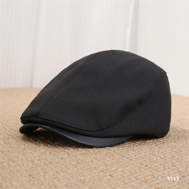 Japanese new British retro style forward hat men's and women's autumn simple and versatile face small painter newsboy hat