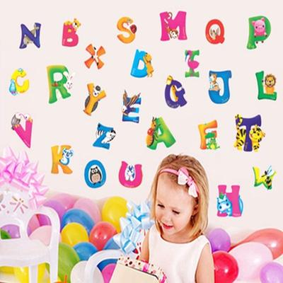 New Arrival 26 A-Z Alphabet Letters  Wall Stickers for Kids Bedroom Decor