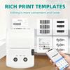 Portable Bluetooth Label Maker Machine with 3 Waterproof Label Rolls, 2 Inch Lightweight Thermal Label Printer for Small Business Office School Home
