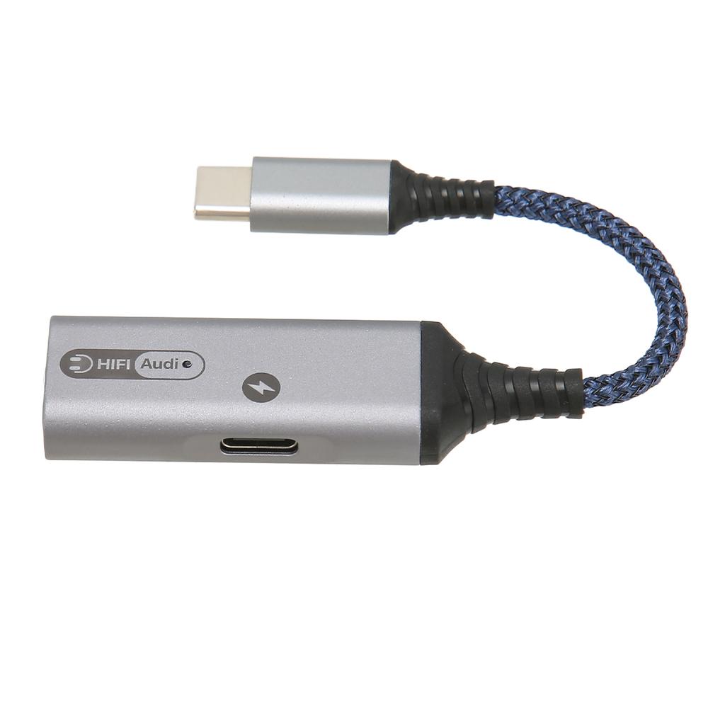 USB C auf 3,5 mm Kopfhörer- und Ladegerät-Adapter 2 in 1 Typ C auf Aux Audio-Buchse und PD 60 W schnell